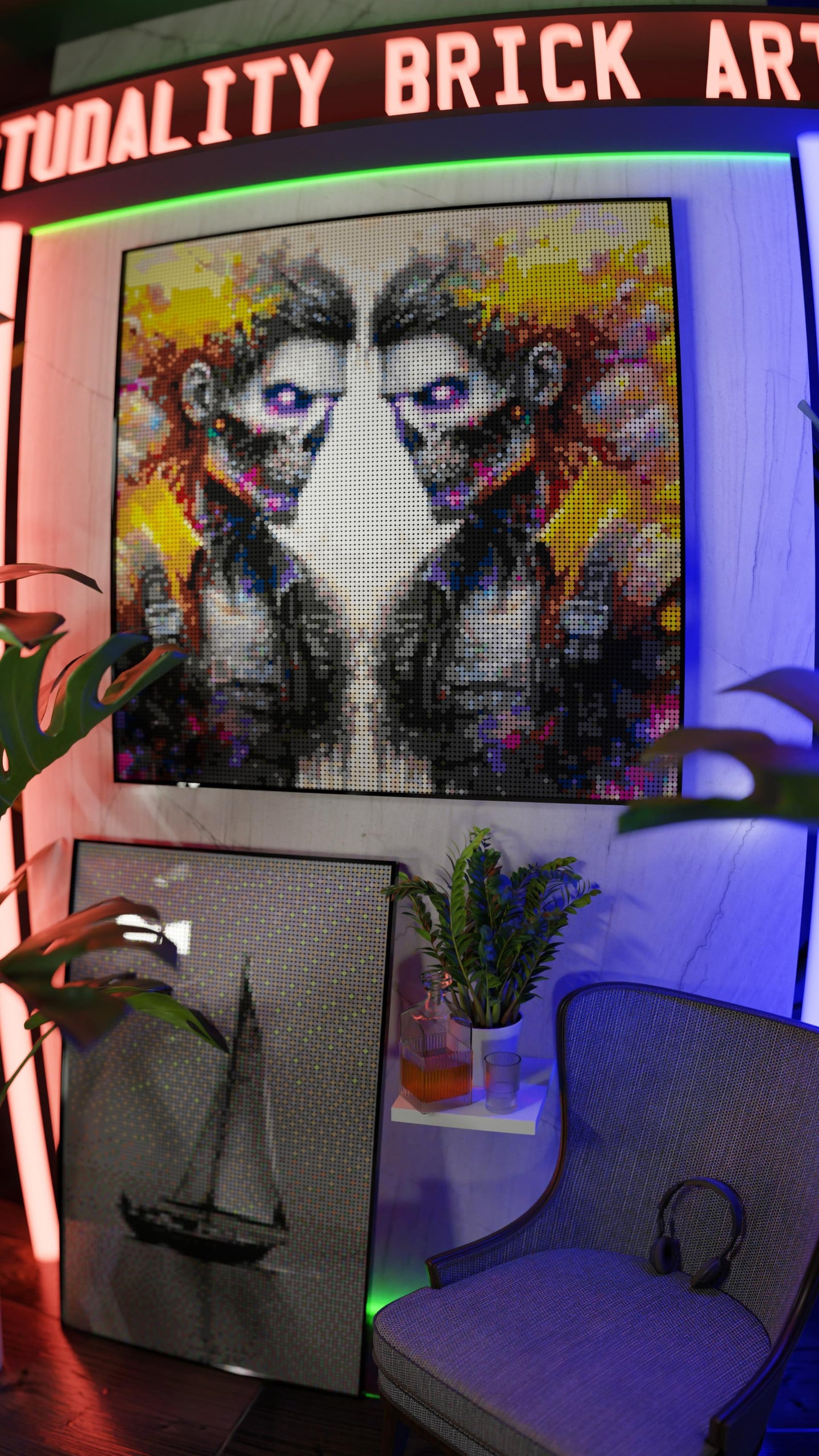 Veil of the Undead LEGO® Style mosaic creative DIY building set
